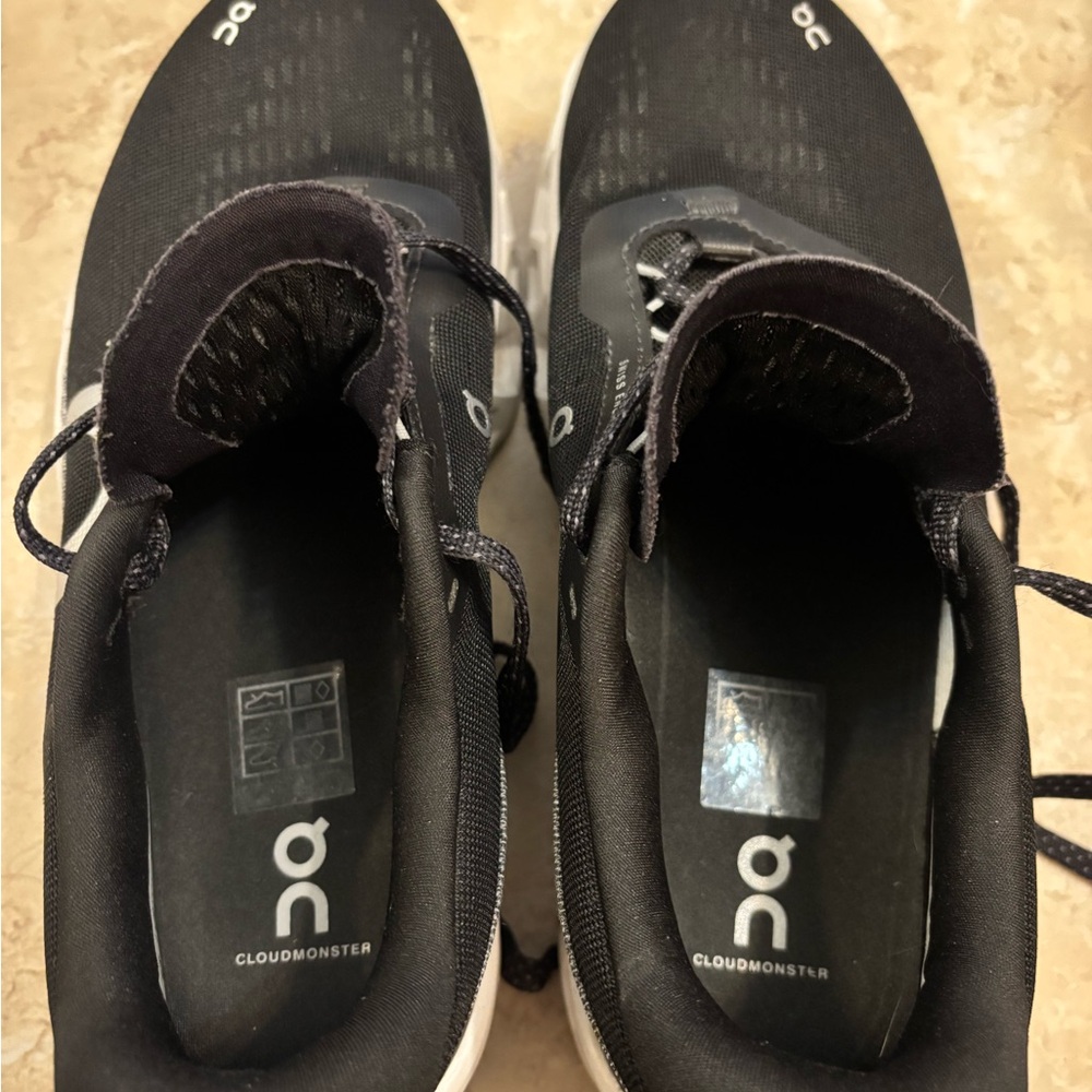 On Running Black Athletic Shoes Cloudtec, gently used